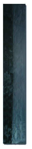 Rampe schwarz, negative Verzahnung, 608x100x10.5mm