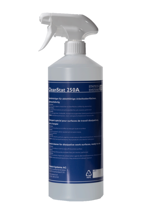 Special cleaner "CleanStat 250A", ready to use, 3x1L bottles