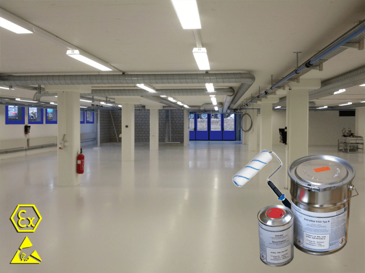 AstraStat ESD type A, dissipative floor paint