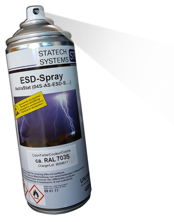 ESD-Spray AstraStat Typ S, Farbe: lichtgrau (ca. RAL 7035)