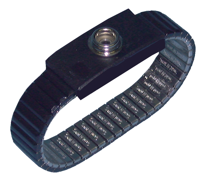 Metal wristband, 10mm, adjustable, clean room compatible