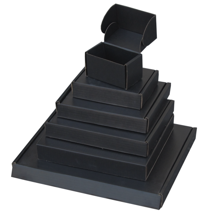 Boîtes en carton ondulé conductrices, noir, 392x318x96mm