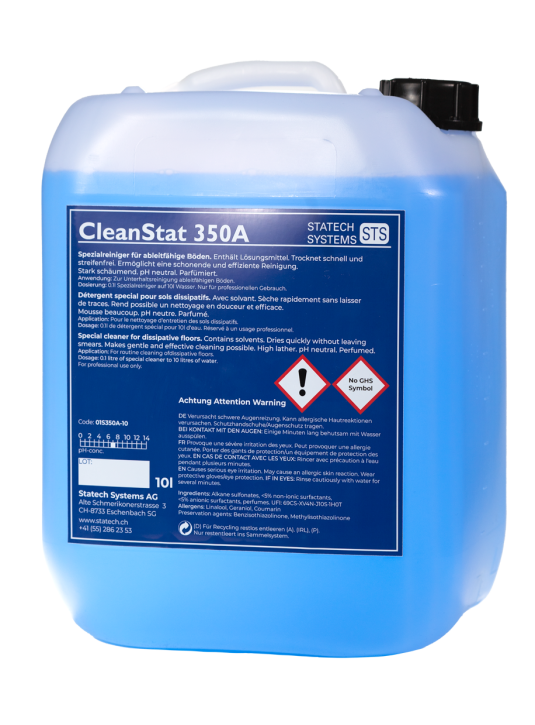 Special cleaner "CleanStat 350A", concentrat, canister of 10L